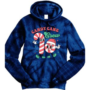 Christmas Candy Cane Crew Cute Matching Family Tie Dye Hoodie