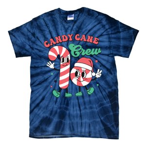 Christmas Candy Cane Crew Cute Matching Family Tie-Dye T-Shirt