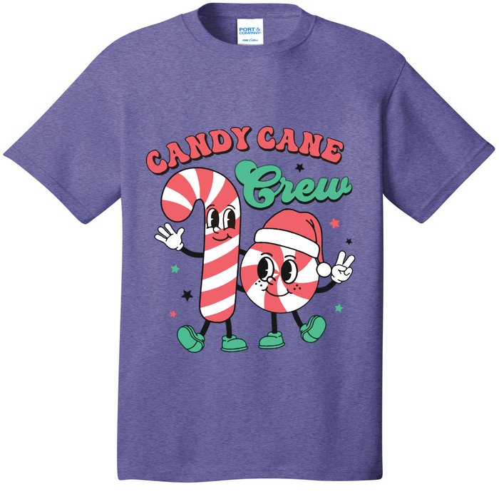 Christmas Candy Cane Crew Cute Matching Family T-Shirt