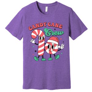 Christmas Candy Cane Crew Cute Matching Family Premium T-Shirt