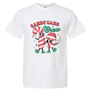 Christmas Candy Cane Crew Cute Matching Family Garment-Dyed Heavyweight T-Shirt