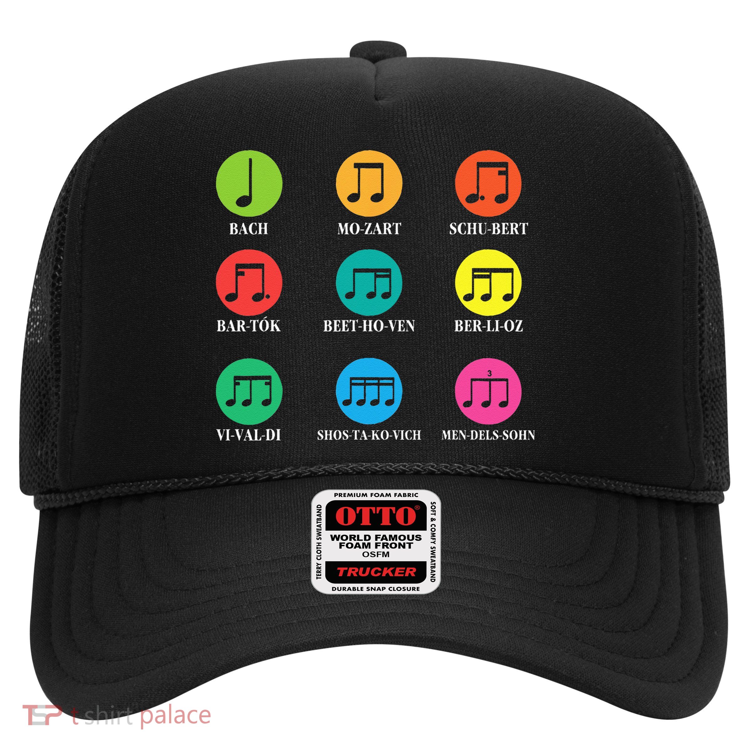 Classic Composers Classical Music Musical Notes Trucker Hat