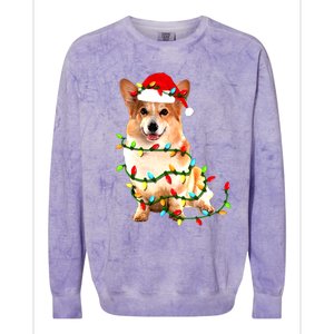 Corgi Christmas Cute Gift Colorblast Crewneck Sweatshirt