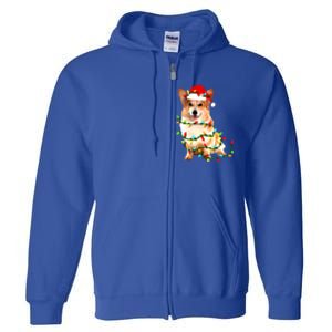 Corgi Christmas Cute Gift Full Zip Hoodie