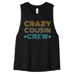 Crazy Cousin Crew Women's Racerback Cropped Tank