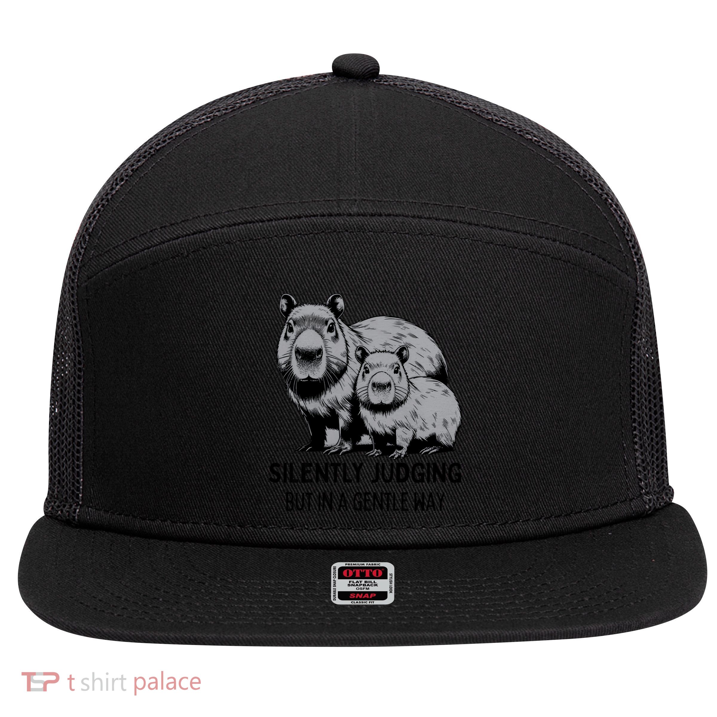 Cat Chaos 7 Panel Mesh Trucker Snapback Hat