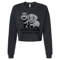 Cat Chaos Cropped Pullover Crew