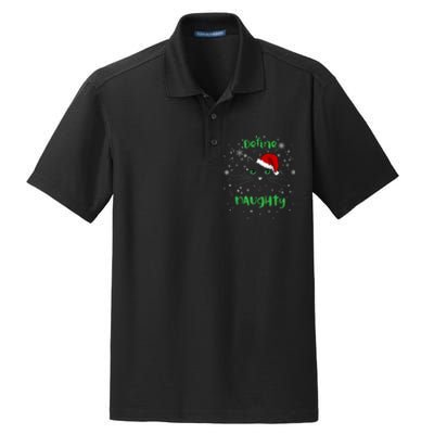 Cute Christmas Cat Define Naughty Meowy Catmas Santa Kitty Dry Zone Grid Polo