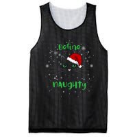 Cute Christmas Cat Define Naughty Meowy Catmas Santa Kitty Mesh Reversible Basketball Jersey Tank