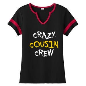 Crazy Cousin Crew And Adults Funny Gift Ladies Halftime Notch Neck Tee