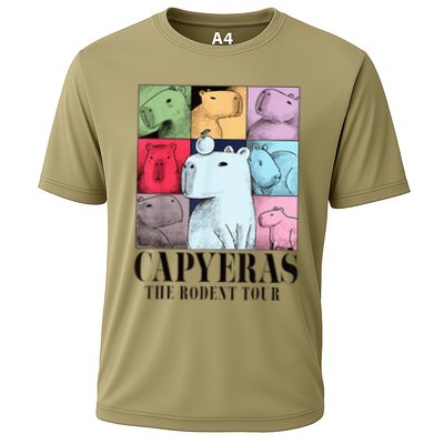 Cute Capybara Color Concert Animals Cooling Performance Crew T-Shirt