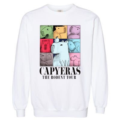 Cute Capybara Color Concert Animals Garment-Dyed Sweatshirt