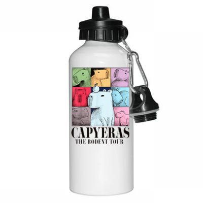 Cute Capybara Color Concert Animals Aluminum Water Bottle