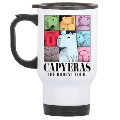 Cute Capybara Color Concert Animals Stainless Steel Travel Mug