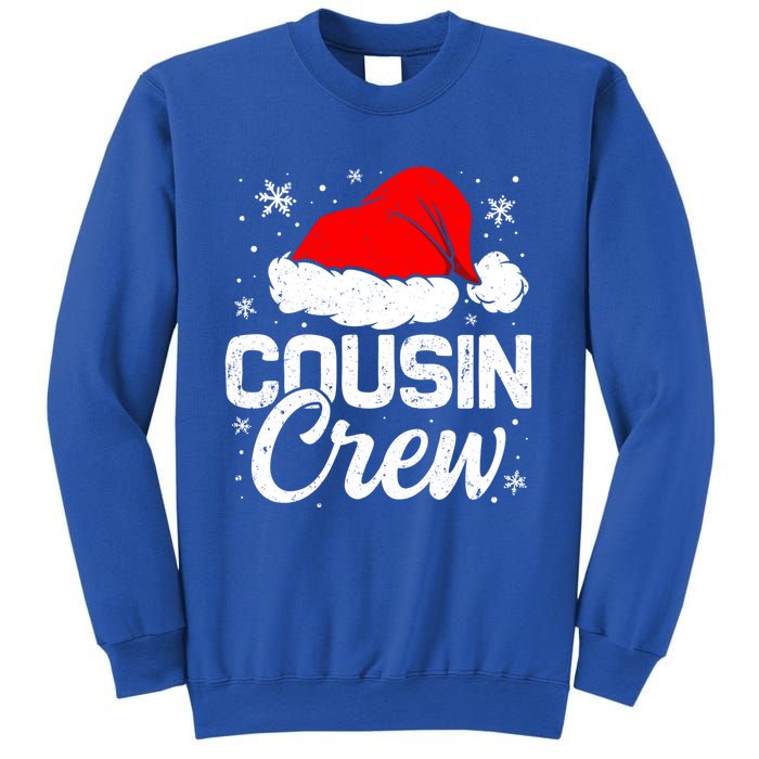 Christmas Cousin Crew Santa Hat Vintage Pajamas Family Xmas Cool Gift Sweatshirt