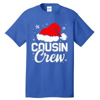 Christmas Cousin Crew Santa Hat Vintage Pajamas Family Xmas Cool Gift Tall T-Shirt