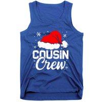 Christmas Cousin Crew Santa Hat Vintage Pajamas Family Xmas Cool Gift Tank Top