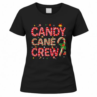 Candy Cane Crew Funny Christmas Candy Lover Xmas Pajamas Women's T-Shirt