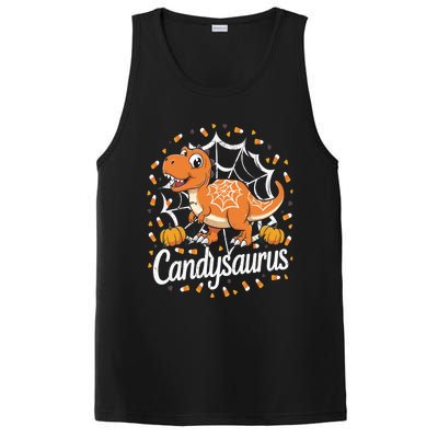 Candy Corn Candy Saurus Dinosaur Halloween Costume Gift PosiCharge Competitor Tank