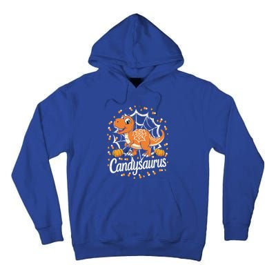 Candy Corn Candy Saurus Dinosaur Halloween Costume Gift Tall Hoodie