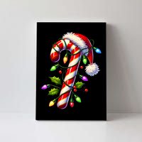 Candy Cane Crew Christmas Light Family Xmas Santa Canvas