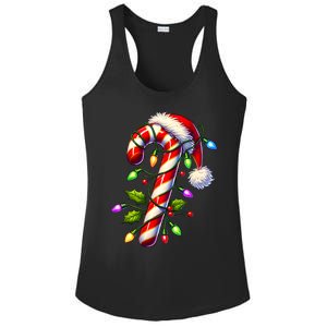 Candy Cane Crew Christmas Light Family Xmas Santa Ladies PosiCharge Competitor Racerback Tank