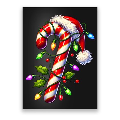 Candy Cane Crew Christmas Light Family Xmas Santa Poster