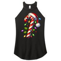 Candy Cane Crew Christmas Light Family Xmas Santa Women's Perfect Tri Rocker Tank