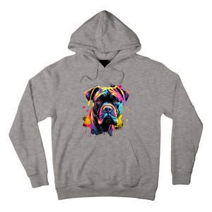 Cute Cane Corso Dog On Painted Cane Corso Tall Hoodie