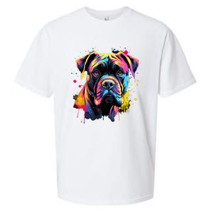 Cute Cane Corso Dog On Painted Cane Corso Sueded Cloud Jersey T-Shirt