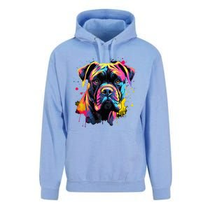 Cute Cane Corso Dog On Painted Cane Corso Unisex Surf Hoodie