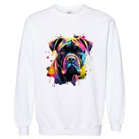 Cute Cane Corso Dog On Painted Cane Corso Garment-Dyed Sweatshirt