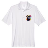 Cute Cane Corso Dog On Painted Cane Corso Men's Origin Performance Pique Polo