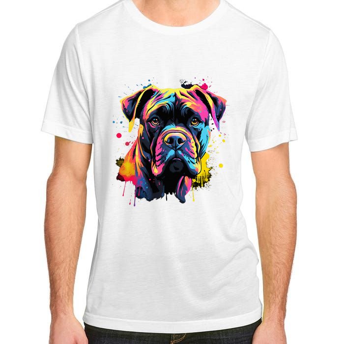 Cute Cane Corso Dog On Painted Cane Corso Adult ChromaSoft Performance T-Shirt