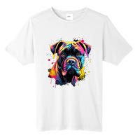 Cute Cane Corso Dog On Painted Cane Corso Tall Fusion ChromaSoft Performance T-Shirt