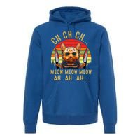 Ch Ch Ch Meow Meow Ah Ah Ah Funny Scary Friday Cat Costume Premium Hoodie