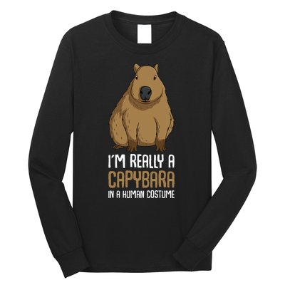 Capybara Costume Long Sleeve Shirt