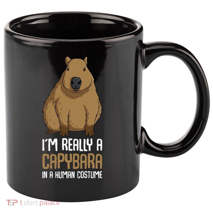 Capybara Costume 11oz C Handle Ceramic Mug