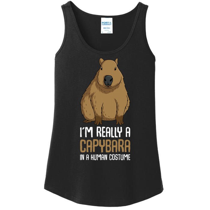 Capybara Costume Ladies Essential Tank