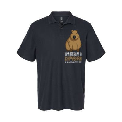 Capybara Costume Softstyle Adult Sport Polo