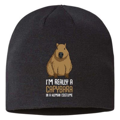 Capybara Costume Sustainable Beanie