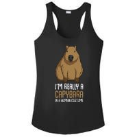 Capybara Costume Ladies PosiCharge Competitor Racerback Tank