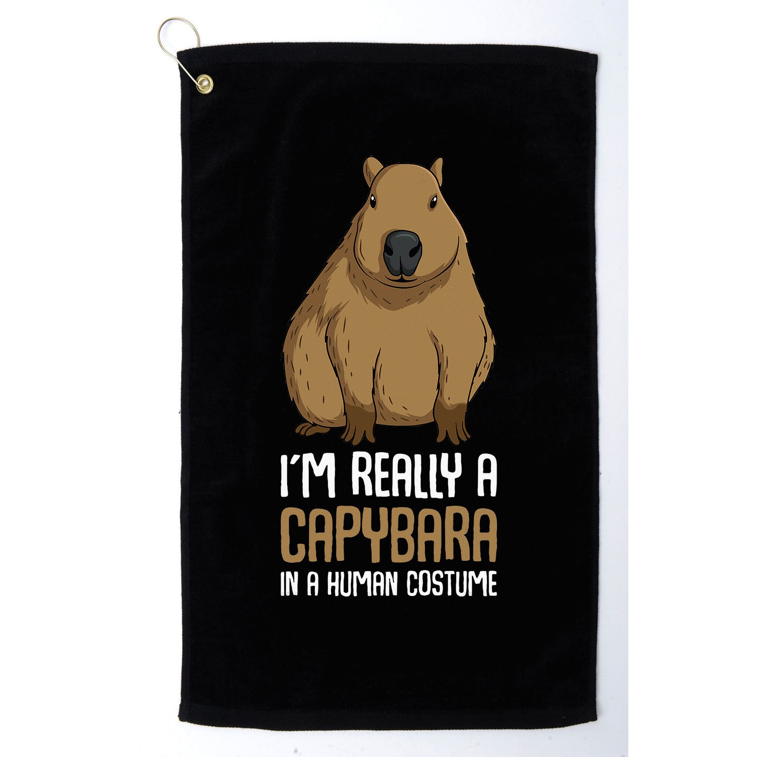 Capybara Costume Golf Towel