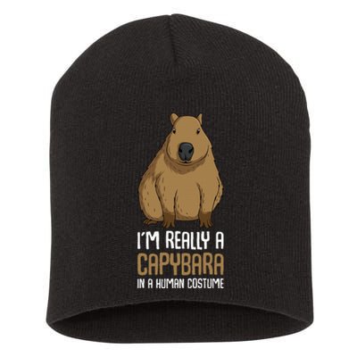 Capybara Costume Short Acrylic Beanie