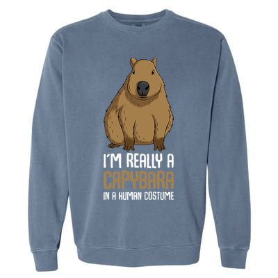 Capybara Costume Garment-Dyed Sweatshirt