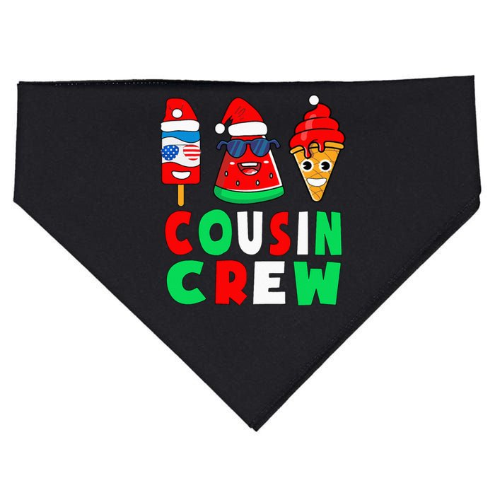 Cousin Crew Christmas In July Squad Pajamas Matching Family USA-Made Doggie Bandana