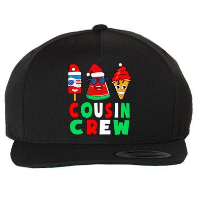 Cousin Crew Christmas In July Squad Pajamas Matching Family Wool Snapback Cap