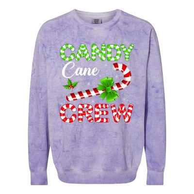 Candy Cane Crew Christmas Family Matching Colorblast Crewneck Sweatshirt