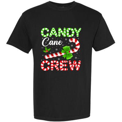 Candy Cane Crew Christmas Family Matching Garment-Dyed Heavyweight T-Shirt