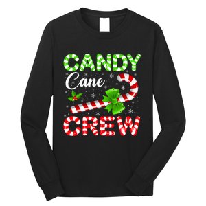 Candy Cane Crew Christmas Family Matching Long Sleeve Shirt